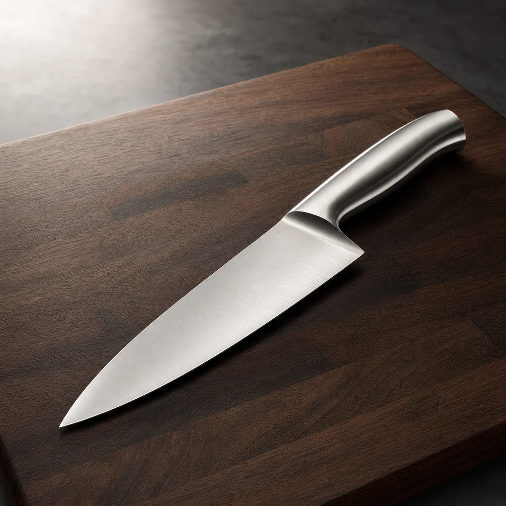 Eight-inch stainless-steel chef knife